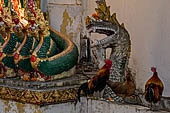 Vientiane, Laos - Pha That Luang, the naga is a significant architectural and sculptural ornament in Buddhist temples. 